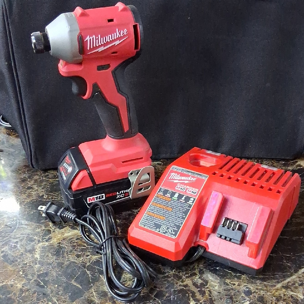 Milwaukee 3650-20 M18 Cordless Impact Driver with 5.0 battery & Charger